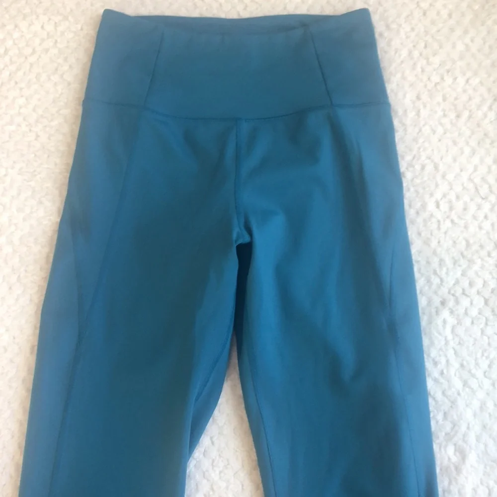 Girlfriend Collective Leggings aqua Turquoise teal color - Picture 5 of 13